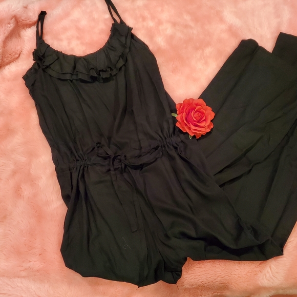 Derek Heart Pants - Ruffle pant jumpsuit